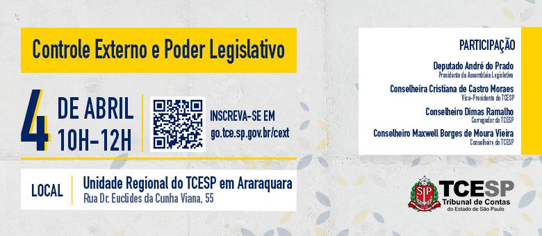 Corte organizará encontro sobre Controle Externo e Poder Legislativo em Araraquara