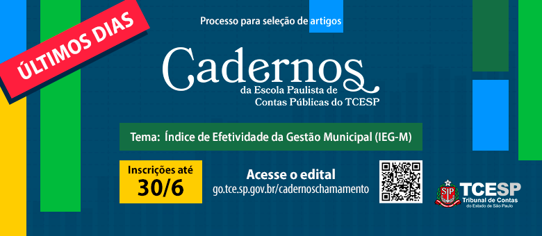 Prazo para submissão de artigos da Revista Cadernos vence segunda (30)