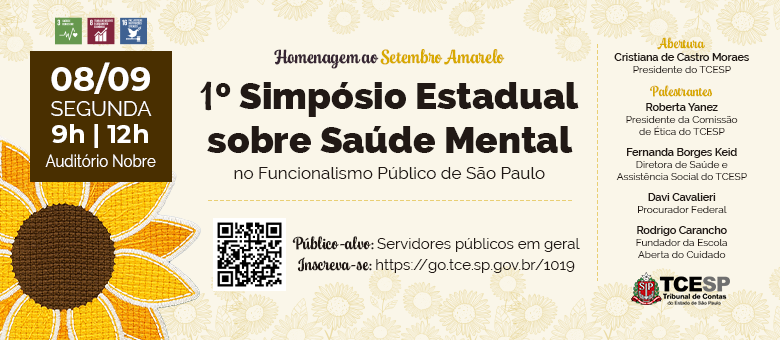 Corte realizará 1º Simpósio Estadual sobre Saúde Mental no Funcionalismo Público de São Paulo 