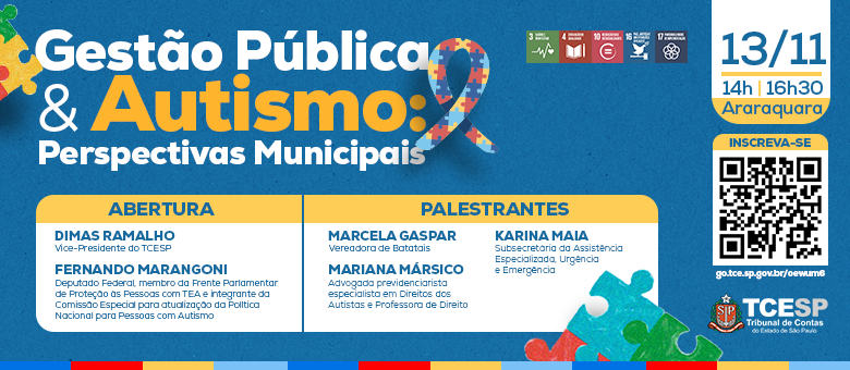 Encontro debaterá Autismo na Gestão Pública e as Perspectivas Municipais