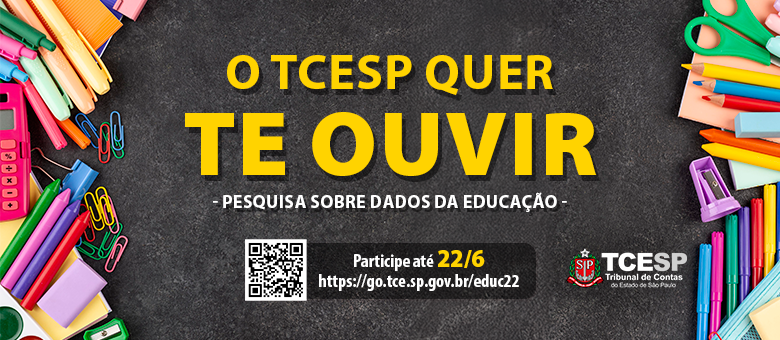 TCESP lança formulário de escuta cidadã para elaboração do Painel da Educação