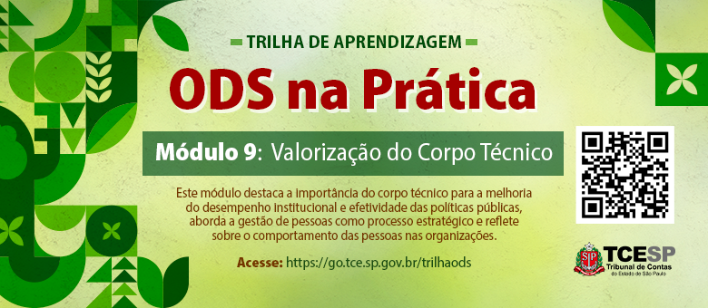 Nono módulo da Trilha de Aprendizagem sobre ODS está no ar