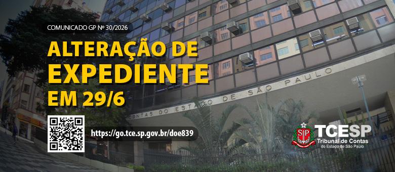 COMUNICADO GP - Alteração de Expediente