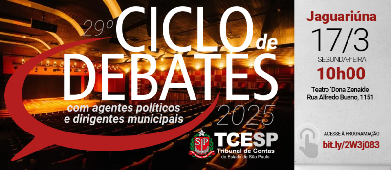 TCE abre programação do Ciclo de Debates com 35 municípios da região de Campinas no dia 17