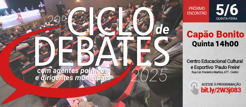 Capão Bonito sedia encontro regional do TCE com 31 prefeitos e gestores no dia 5