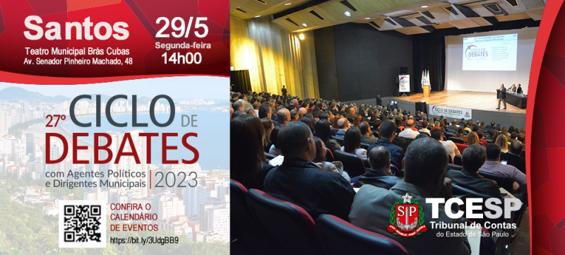 Tribunal de Contas faz encontro regional com 31 municípios em Santos no dia 29