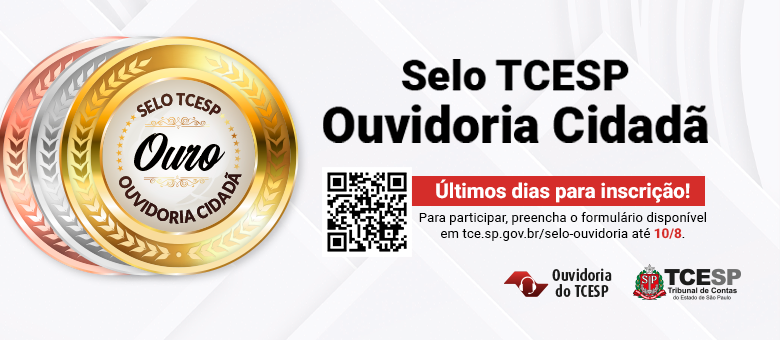 Últimos dias para inscrição no Selo TCESP Ouvidoria Cidadã