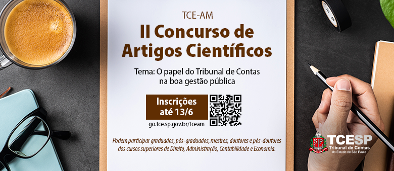 TCE-AM lança 2º Concurso de Artigos Científicos sobre Gestão Pública