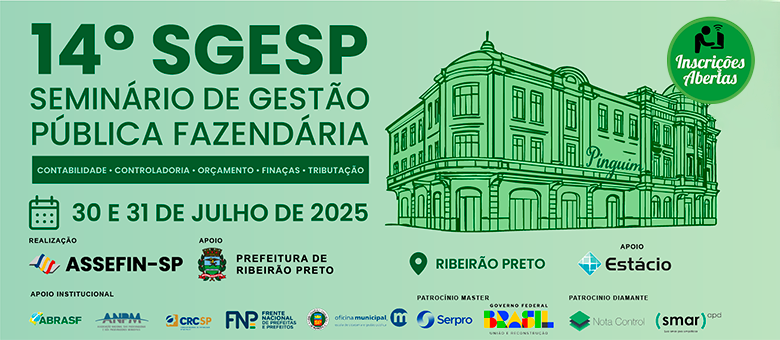 TCESP participará do 14º Seminário de Gestão Pública Fazendária