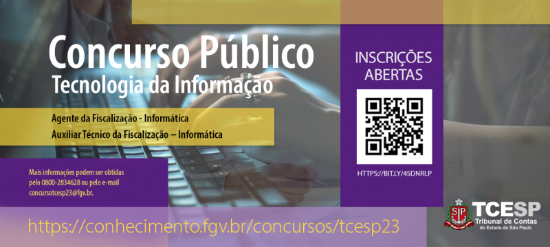 TCESP abre concurso para área de tecnologia da informação