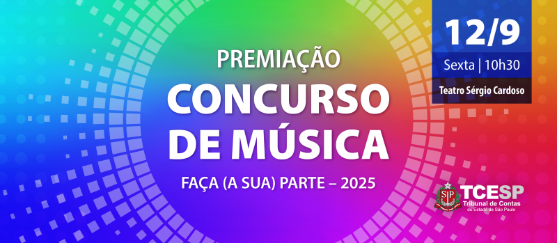 TCESP premiará vencedores do Concurso ‘Faça (a sua) Parte’ nesta sexta (12/9)