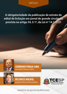 ARTIGO: A obrigatoriedade da publicação de extrato do edital de licitação em jornal de grande circulação prevista no artigo 54, § 1º, da Lei nº 14.133/21