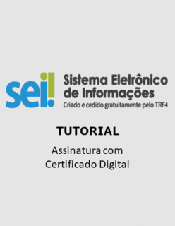 SEI - Assinatura com Certificado Digital